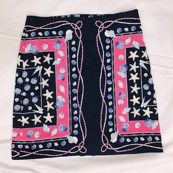 Talbots Seashells Mini Skirt - Picture 1 of 7